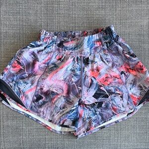lululemon athletica Women's Abstract Print Shorts - Pink and Blue